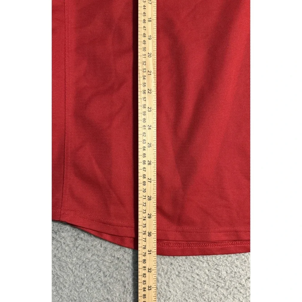 Vintage Y2K Nike Soccer Plain Shirt‎ Mens Large Red Athleisure Performance